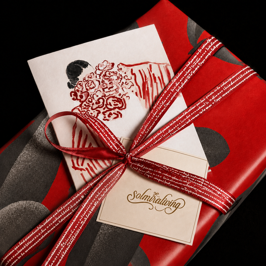 Elegant Folded Illustration Greeting Card