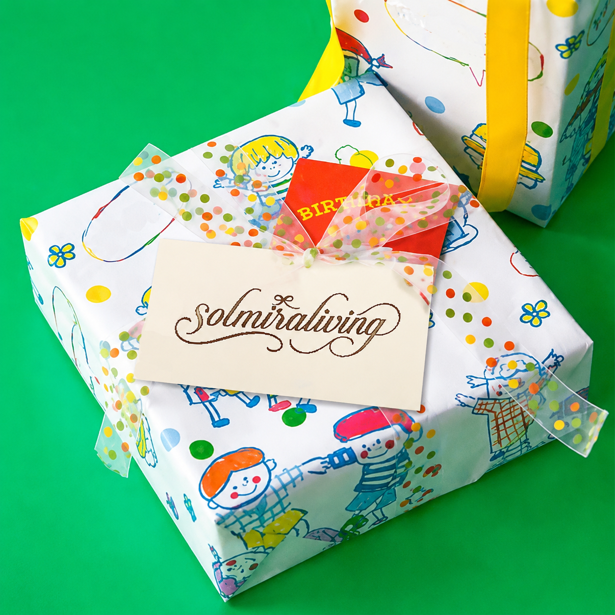 Cute Kids Birthday Gift Wrap Sheet