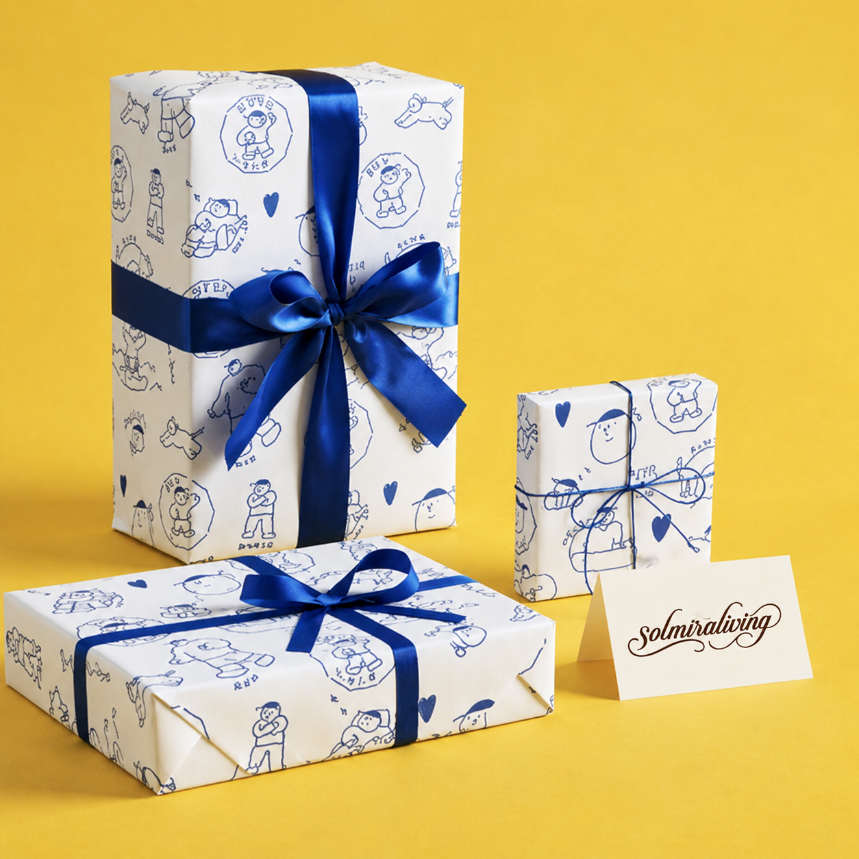 Creative Illustration Gift Wrap Set