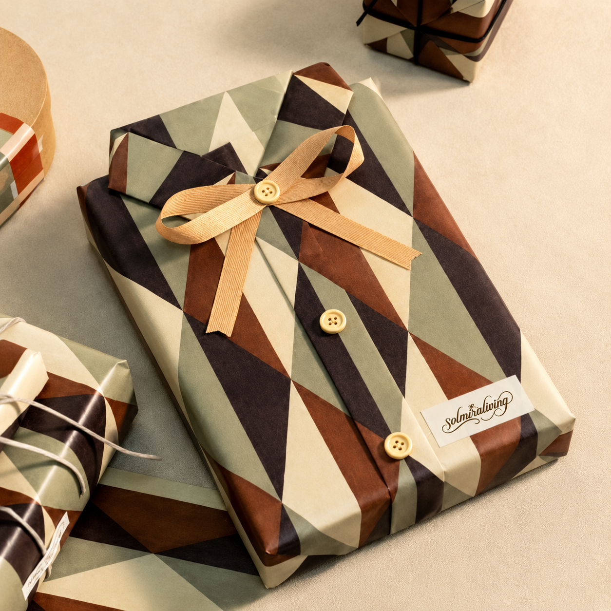 Men’s Retro Birthday Gift Wrap Paper
