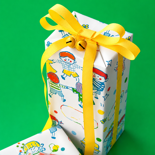 Cute Kids Birthday Gift Wrap Sheet