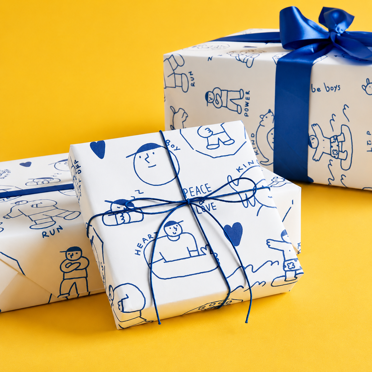 Creative Illustration Gift Wrap Set
