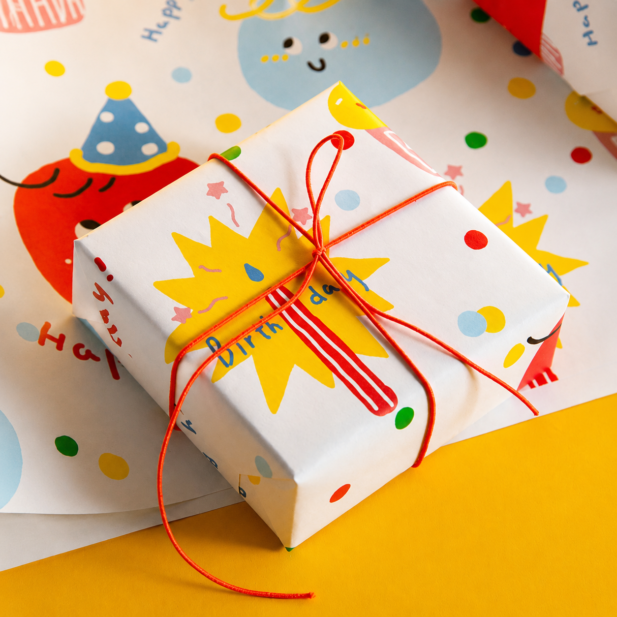 Cute Kids Birthday Gift Wrap Paper