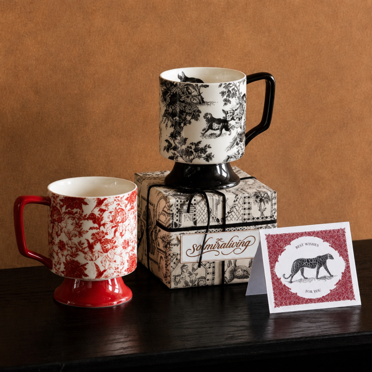 Light Luxury Retro Coffee Mug Gift Box