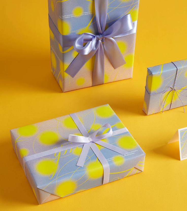 Minimal Wedding Gift Wrap Paper