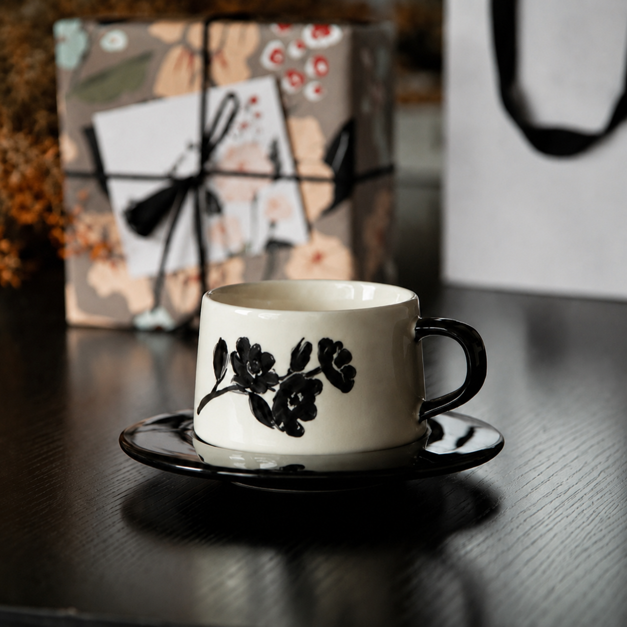 Elegant Retro Tea Coffee Cup Gift Set