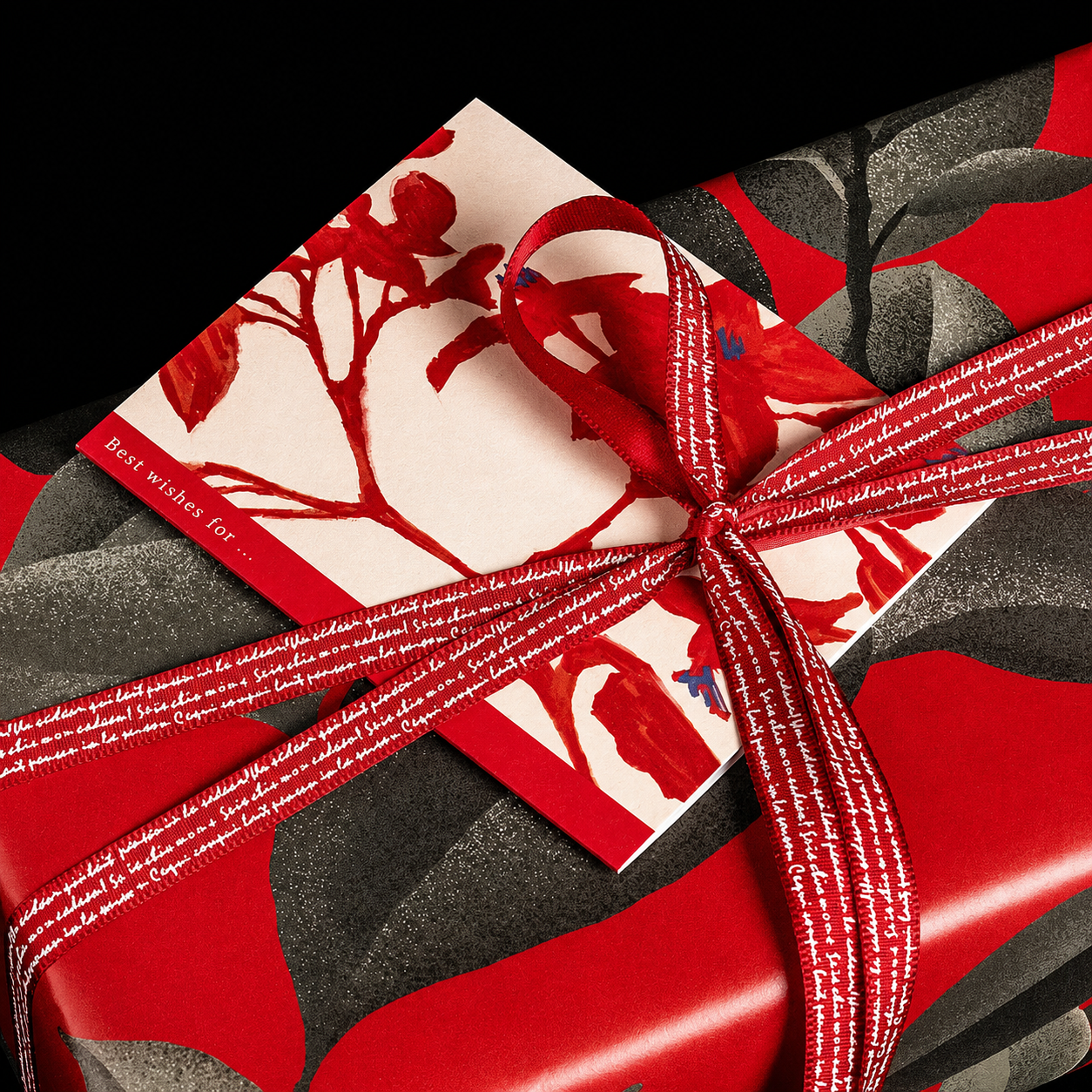 Elegant Folded Illustration Greeting Card
