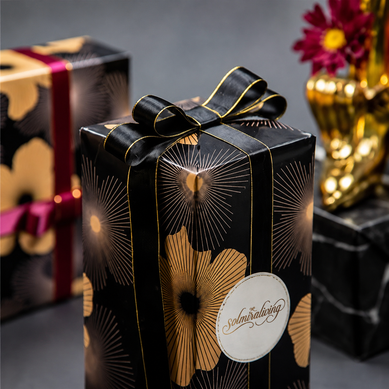 Floral Art Luxury Gift Wrap Paper
